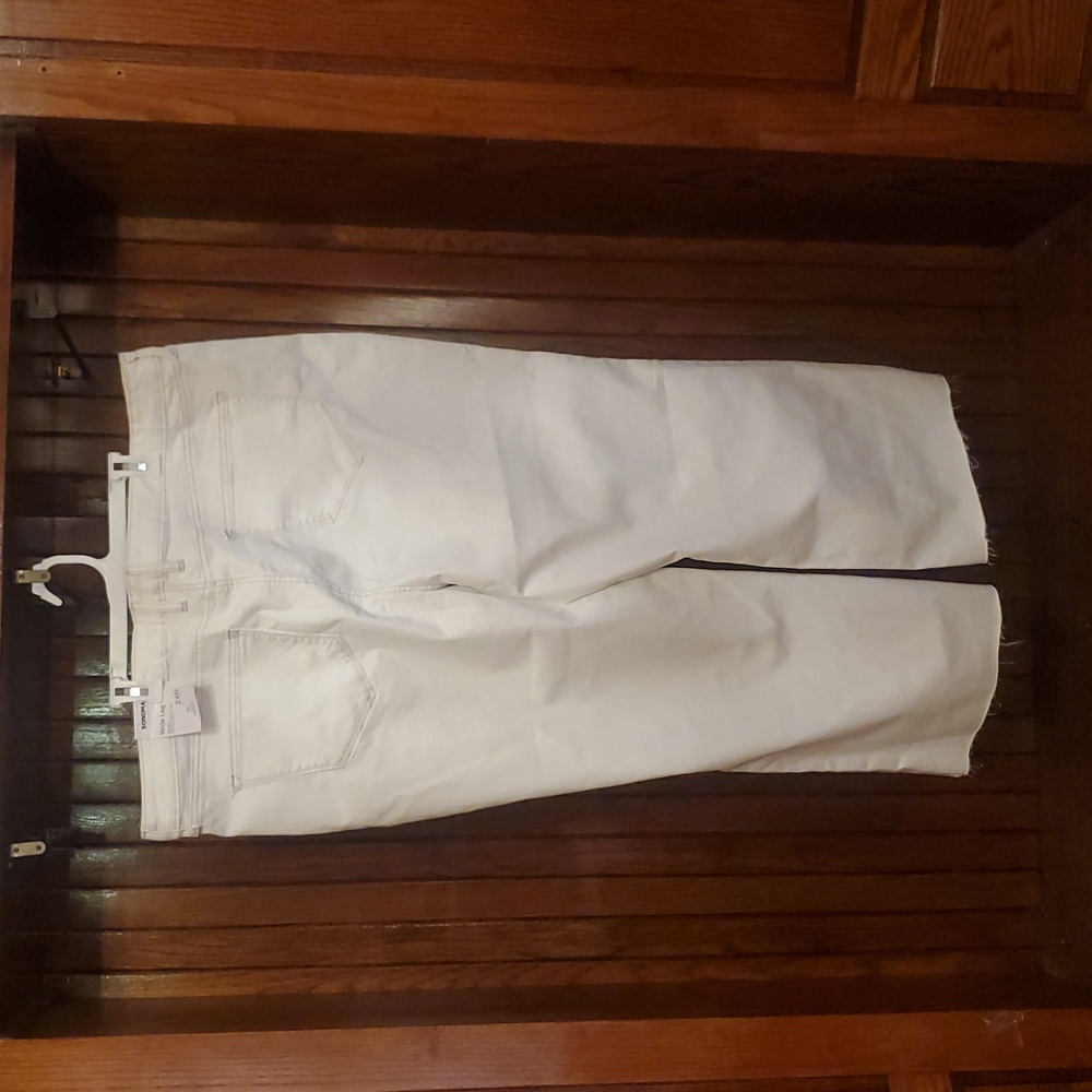 ❤️ SOMOMA SIZE 24 White Button-Fly Jeans - Picture 4 of 7